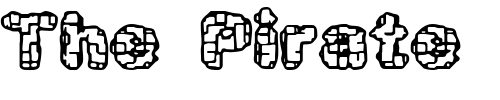 Font : Katalyst-active]-BRK Custom Text : The Pirate Way Test your own text here Click to download or to view this font on a tshirt that can be custom printed in Bali